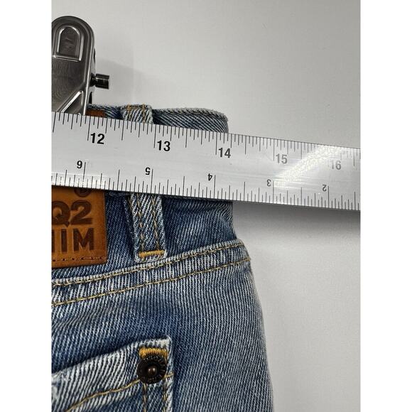 DSQUARED2 Jeans Womens Jennifer Cropped Low Rise‎ Blue Button Fly Size 38 4 6 - Picture 11 of 14